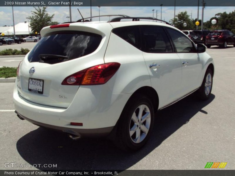 Glacier Pearl / Beige 2009 Nissan Murano SL
