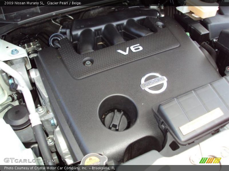 Glacier Pearl / Beige 2009 Nissan Murano SL