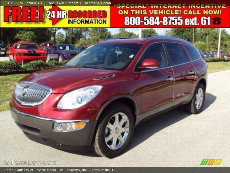 Red Jewel Tintcoat / Cashmere/Cocoa 2010 Buick Enclave CXL