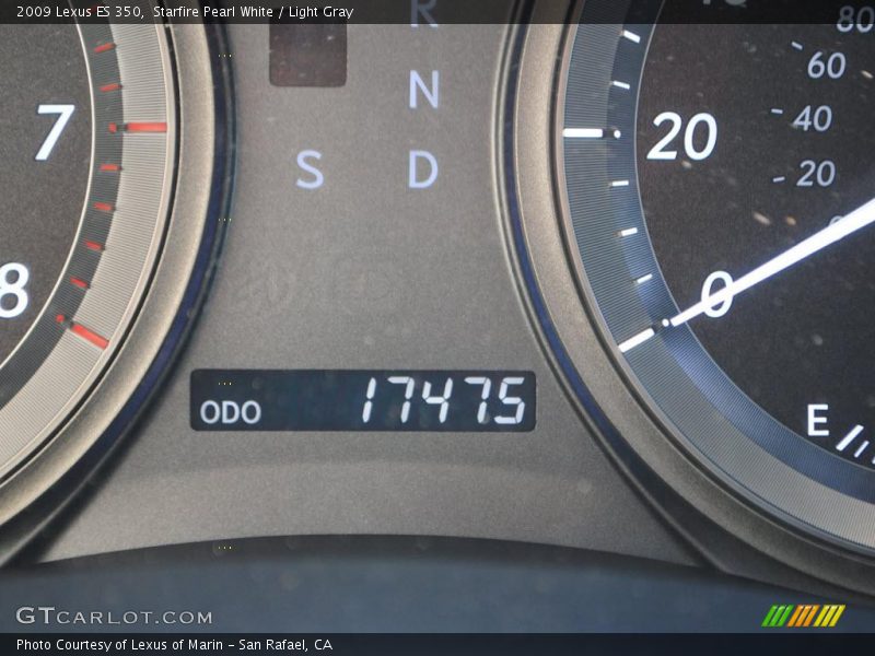 Starfire Pearl White / Light Gray 2009 Lexus ES 350