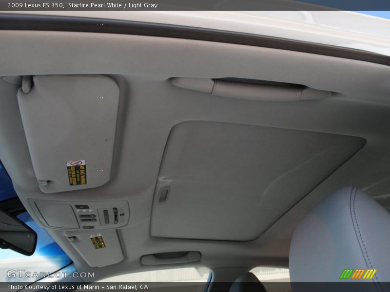 Starfire Pearl White / Light Gray 2009 Lexus ES 350