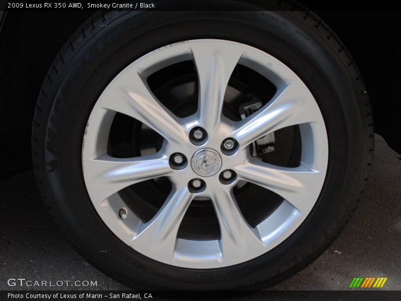 Smokey Granite / Black 2009 Lexus RX 350 AWD