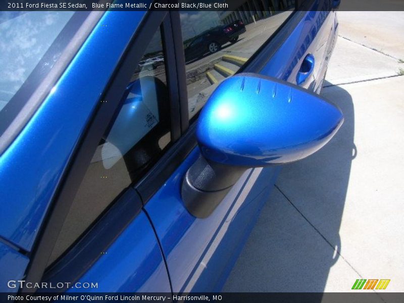 Blue Flame Metallic / Charcoal Black/Blue Cloth 2011 Ford Fiesta SE Sedan