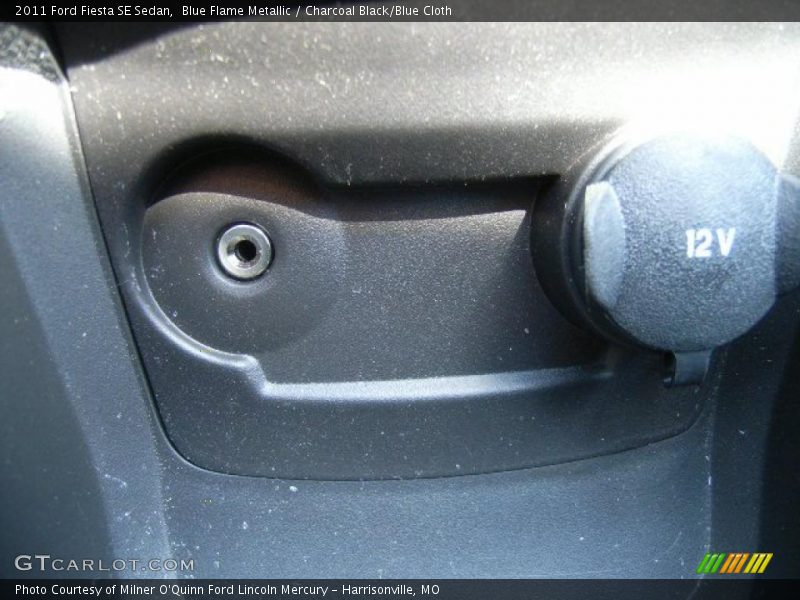 Blue Flame Metallic / Charcoal Black/Blue Cloth 2011 Ford Fiesta SE Sedan