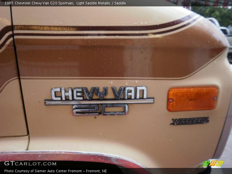 Light Saddle Metallic / Saddle 1985 Chevrolet Chevy Van G20 Sportvan