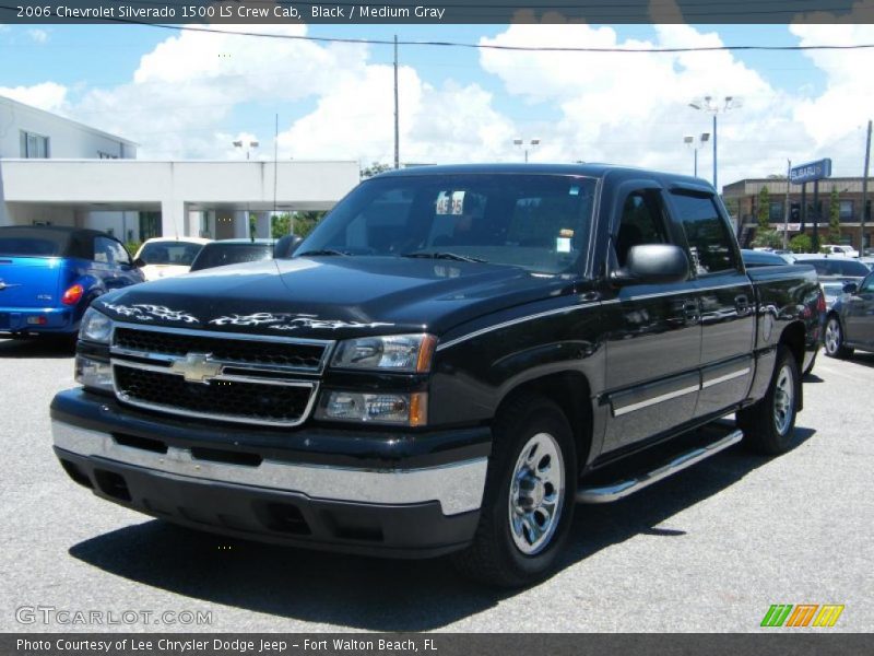 Black / Medium Gray 2006 Chevrolet Silverado 1500 LS Crew Cab
