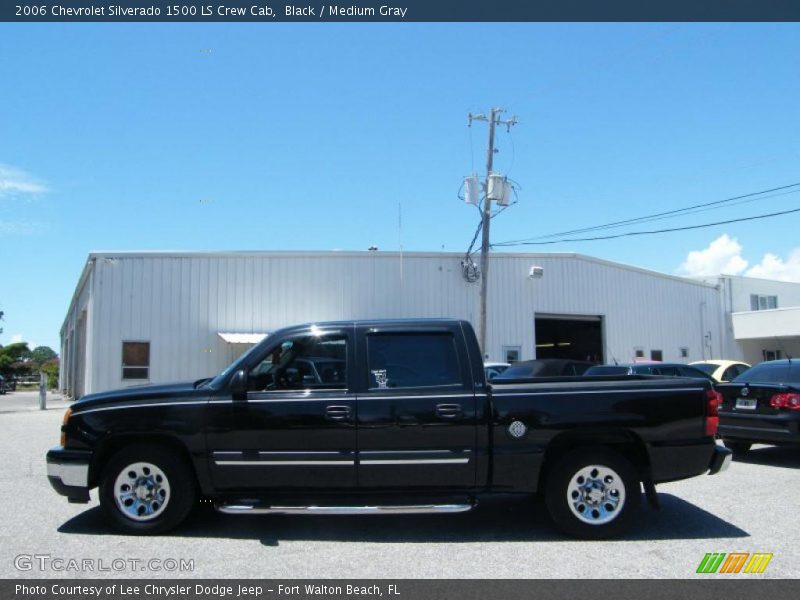 Black / Medium Gray 2006 Chevrolet Silverado 1500 LS Crew Cab