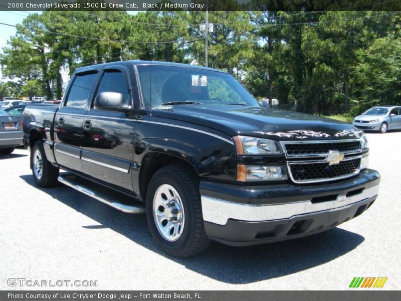 Black / Medium Gray 2006 Chevrolet Silverado 1500 LS Crew Cab