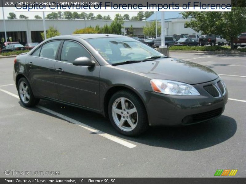 Granite Metallic / Ebony 2006 Pontiac G6 V6 Sedan