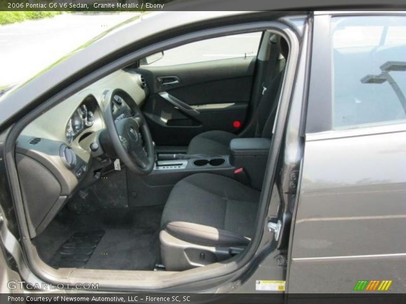 Granite Metallic / Ebony 2006 Pontiac G6 V6 Sedan
