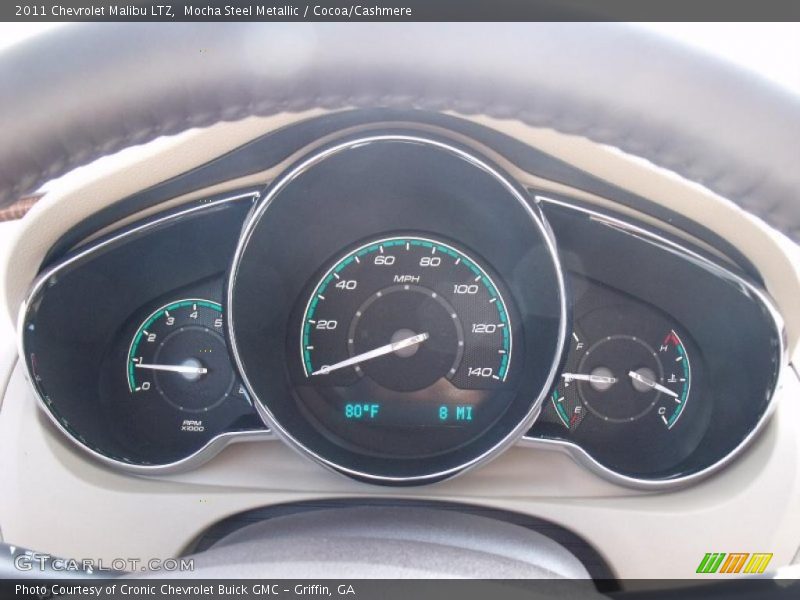 Mocha Steel Metallic / Cocoa/Cashmere 2011 Chevrolet Malibu LTZ
