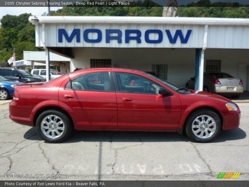 Deep Red Pearl / Light Taupe 2005 Chrysler Sebring Touring Sedan