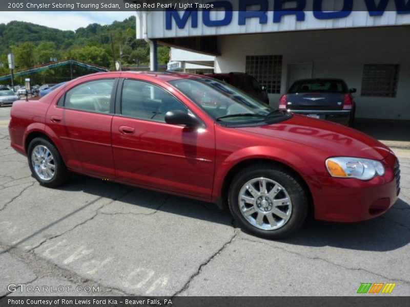 Deep Red Pearl / Light Taupe 2005 Chrysler Sebring Touring Sedan