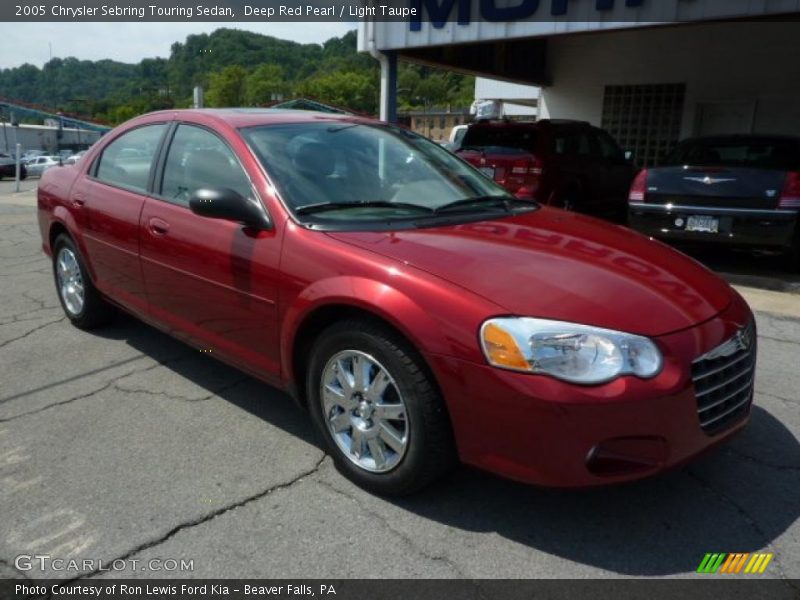 Deep Red Pearl / Light Taupe 2005 Chrysler Sebring Touring Sedan
