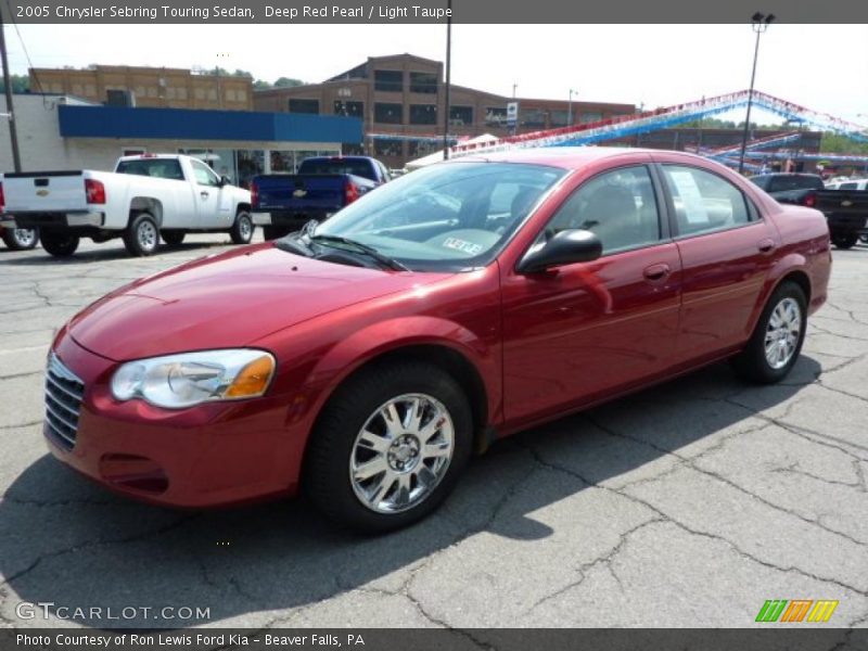 Deep Red Pearl / Light Taupe 2005 Chrysler Sebring Touring Sedan