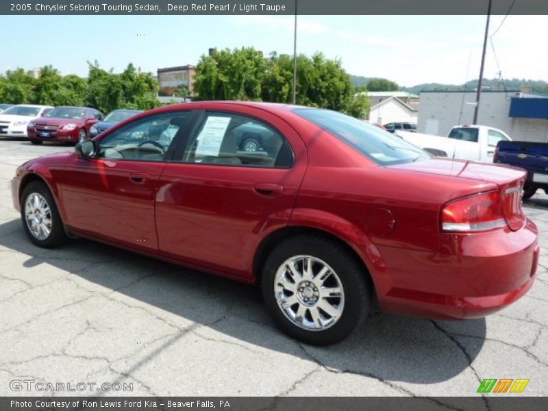Deep Red Pearl / Light Taupe 2005 Chrysler Sebring Touring Sedan