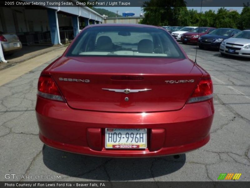 Deep Red Pearl / Light Taupe 2005 Chrysler Sebring Touring Sedan