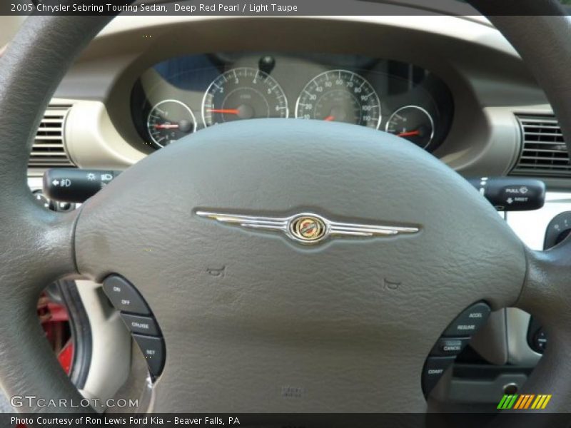 Deep Red Pearl / Light Taupe 2005 Chrysler Sebring Touring Sedan