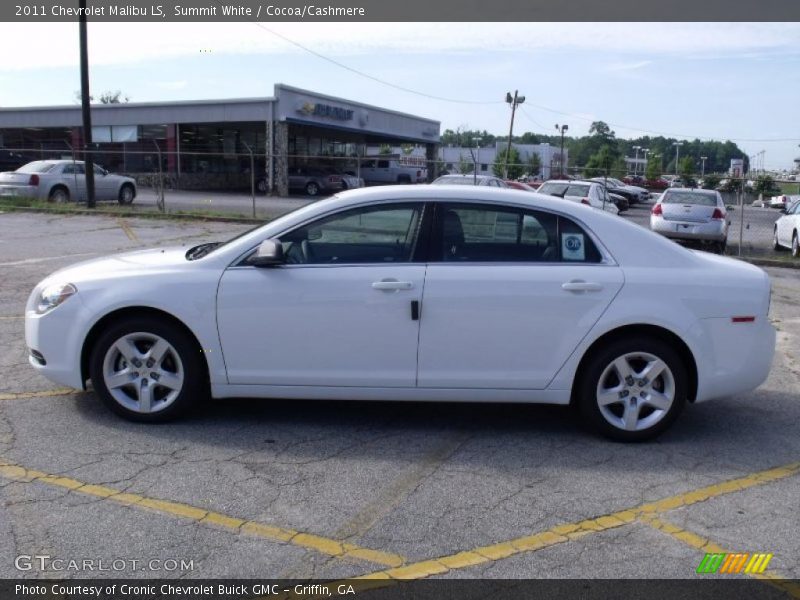 Summit White / Cocoa/Cashmere 2011 Chevrolet Malibu LS