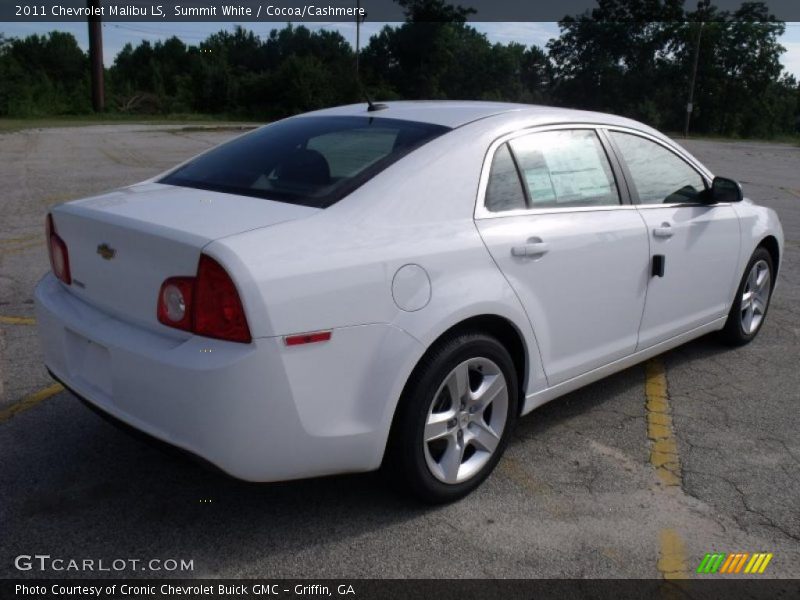 Summit White / Cocoa/Cashmere 2011 Chevrolet Malibu LS