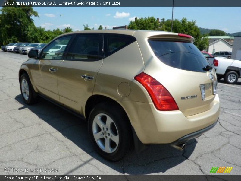 Luminous Gold Metallic / Cafe Latte 2003 Nissan Murano SL AWD