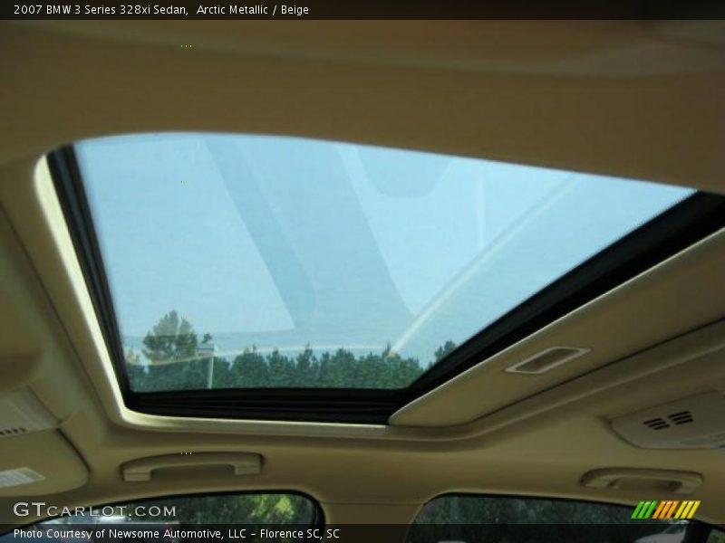 Arctic Metallic / Beige 2007 BMW 3 Series 328xi Sedan
