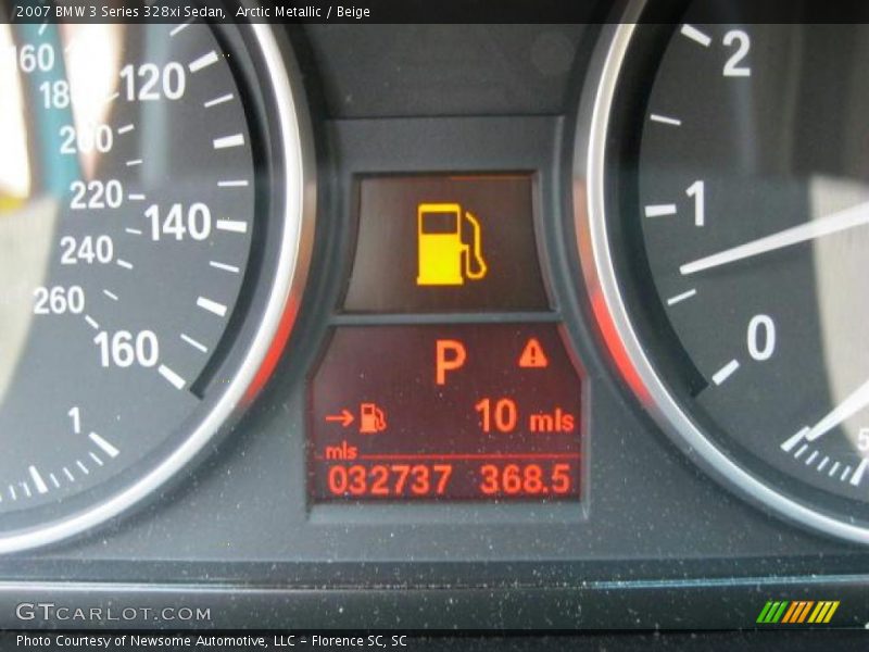 Arctic Metallic / Beige 2007 BMW 3 Series 328xi Sedan