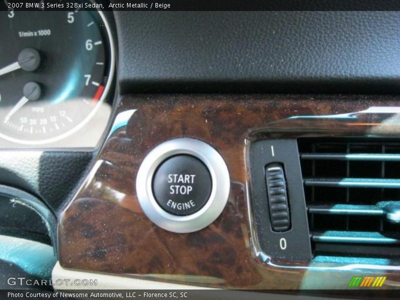Arctic Metallic / Beige 2007 BMW 3 Series 328xi Sedan