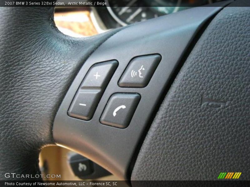 Arctic Metallic / Beige 2007 BMW 3 Series 328xi Sedan