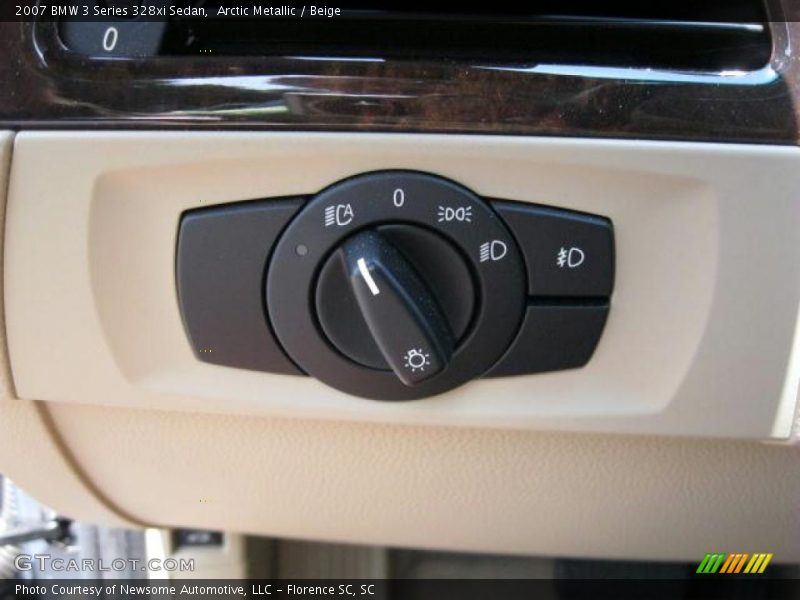Arctic Metallic / Beige 2007 BMW 3 Series 328xi Sedan