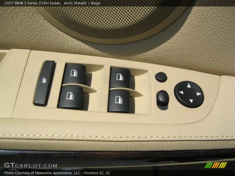 Arctic Metallic / Beige 2007 BMW 3 Series 328xi Sedan