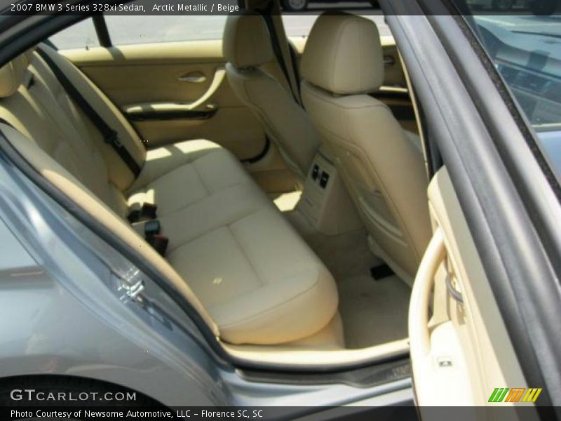 Arctic Metallic / Beige 2007 BMW 3 Series 328xi Sedan