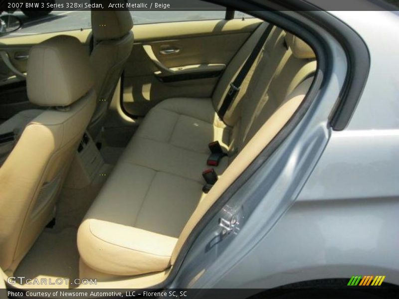 Arctic Metallic / Beige 2007 BMW 3 Series 328xi Sedan