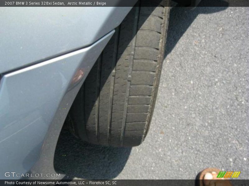 Arctic Metallic / Beige 2007 BMW 3 Series 328xi Sedan