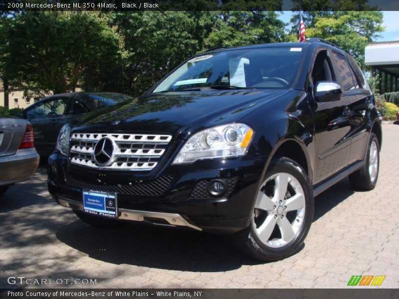 Black / Black 2009 Mercedes-Benz ML 350 4Matic