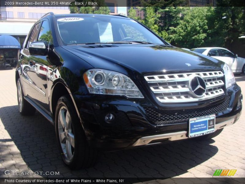 Black / Black 2009 Mercedes-Benz ML 350 4Matic