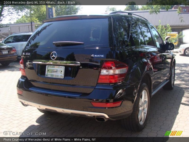 Black / Black 2009 Mercedes-Benz ML 350 4Matic