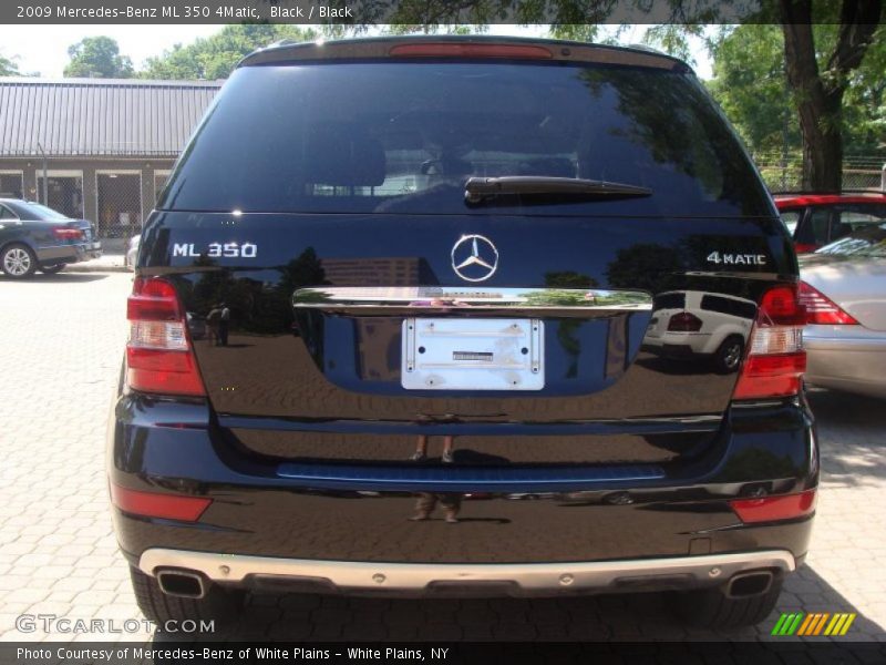 Black / Black 2009 Mercedes-Benz ML 350 4Matic