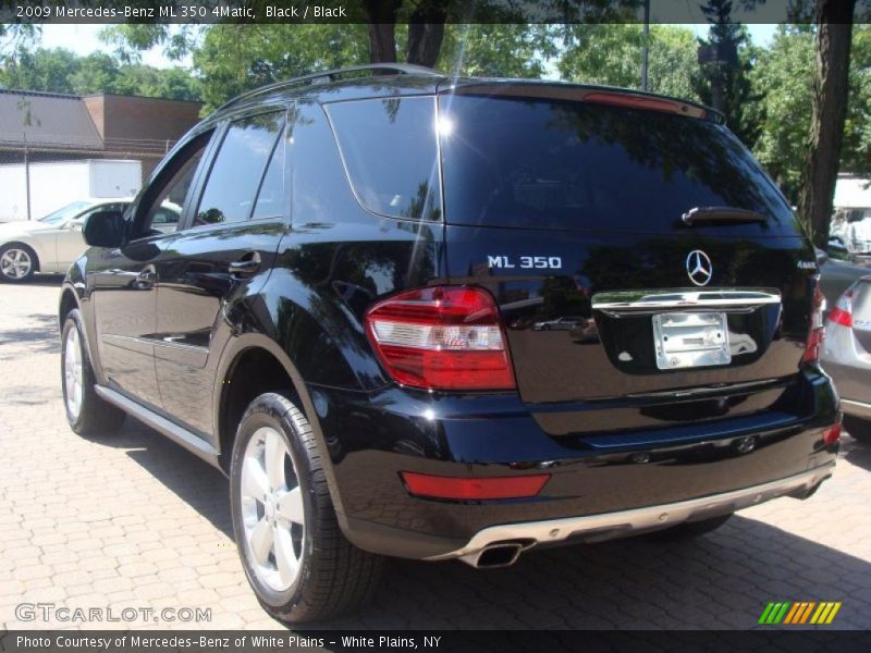 Black / Black 2009 Mercedes-Benz ML 350 4Matic