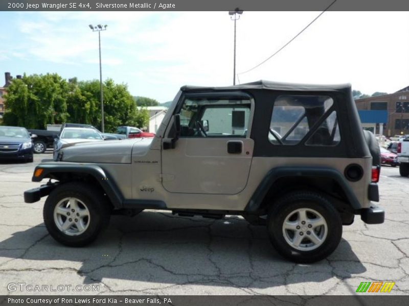 Silverstone Metallic / Agate 2000 Jeep Wrangler SE 4x4