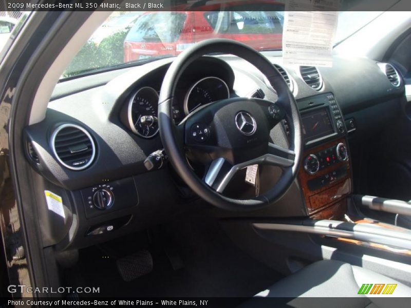 Black / Black 2009 Mercedes-Benz ML 350 4Matic