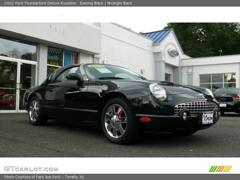 Evening Black / Midnight Black 2002 Ford Thunderbird Deluxe Roadster