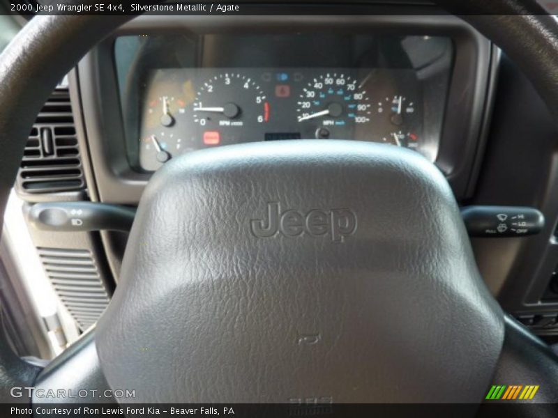 Silverstone Metallic / Agate 2000 Jeep Wrangler SE 4x4
