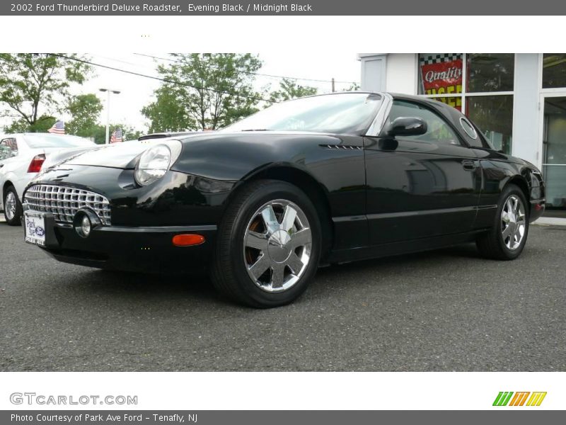 Evening Black / Midnight Black 2002 Ford Thunderbird Deluxe Roadster