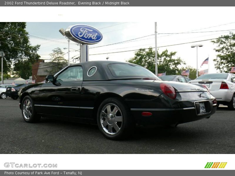 Evening Black / Midnight Black 2002 Ford Thunderbird Deluxe Roadster