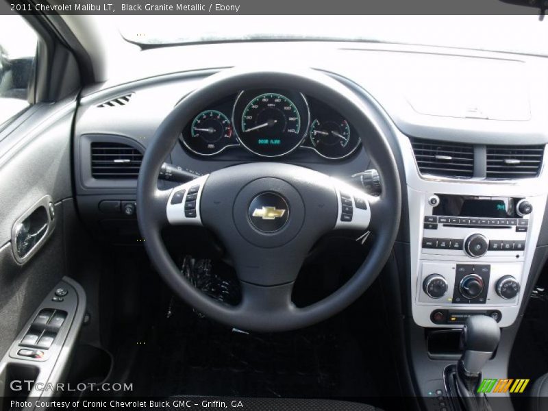 Black Granite Metallic / Ebony 2011 Chevrolet Malibu LT