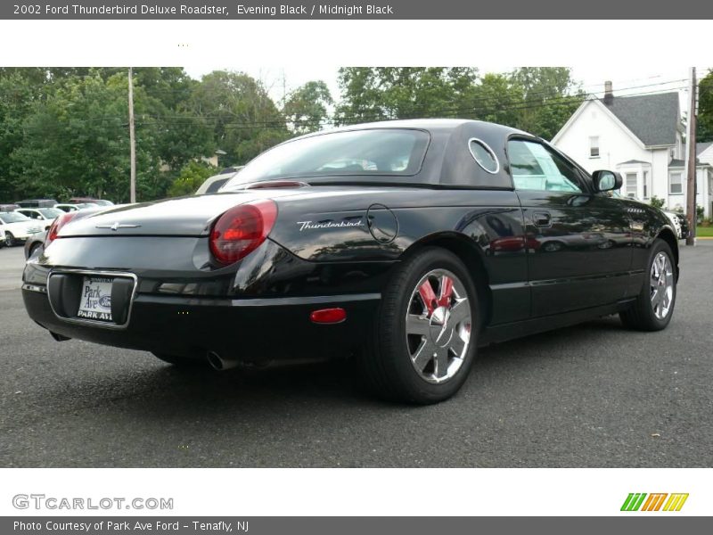 Evening Black / Midnight Black 2002 Ford Thunderbird Deluxe Roadster