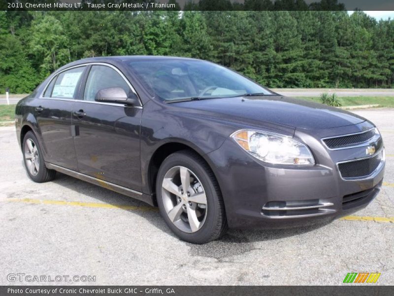 Taupe Gray Metallic / Titanium 2011 Chevrolet Malibu LT