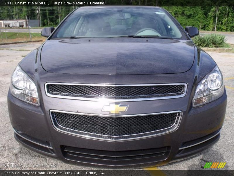 Taupe Gray Metallic / Titanium 2011 Chevrolet Malibu LT