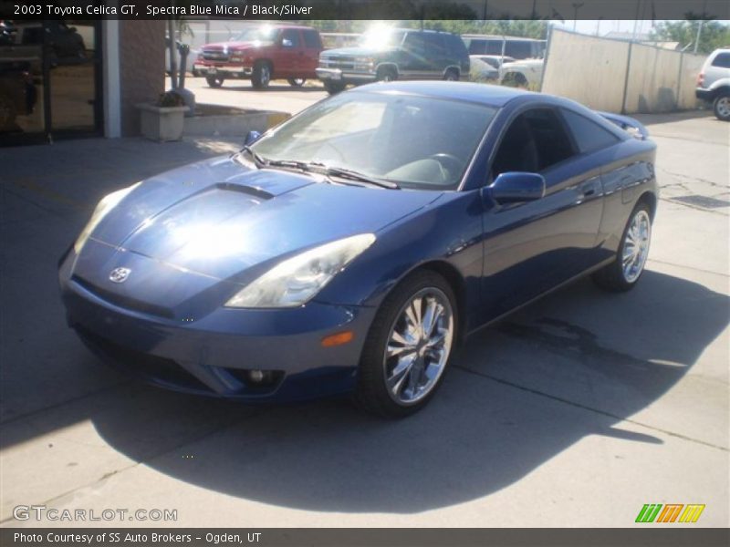 Spectra Blue Mica / Black/Silver 2003 Toyota Celica GT